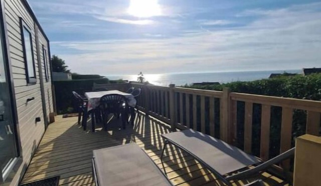 Mobil home Sea view Swimming pool - Camping Equihen plage