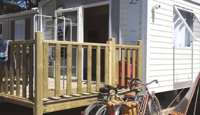 Mobile home with terrace in Saint-Michel-Chef-Chef