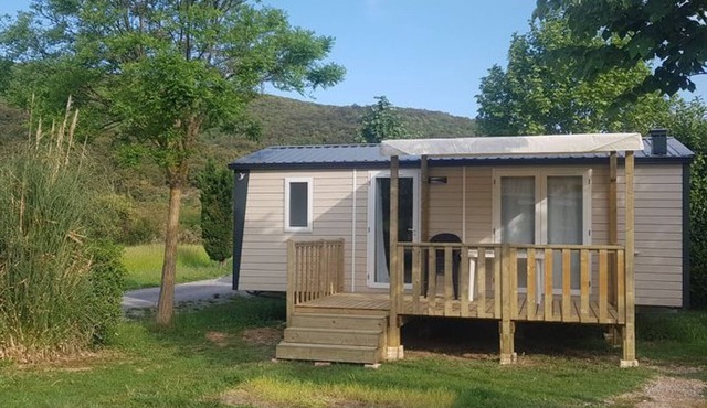 Mobile home for 6, terrace in Ardèche