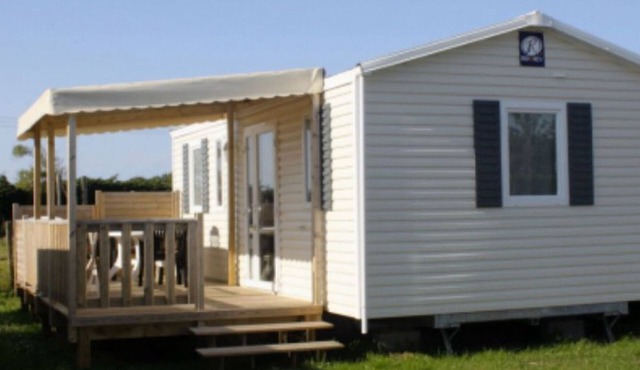 Mobile home for 4 with terrace in Sainte-Marie-du-Mont