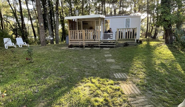 Mobile Home à Camiers Niché Dans une Forêt de Pins de 20 Hectares
