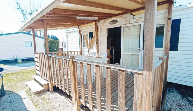 Mobile Home 28 m2, air-conditioned, quiet for 4 people 🌞