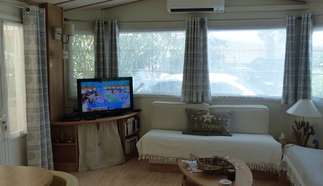 MOBILE-HOME 40 M² AIR-CONDITIONED PLAGE DE PAMPELONNE