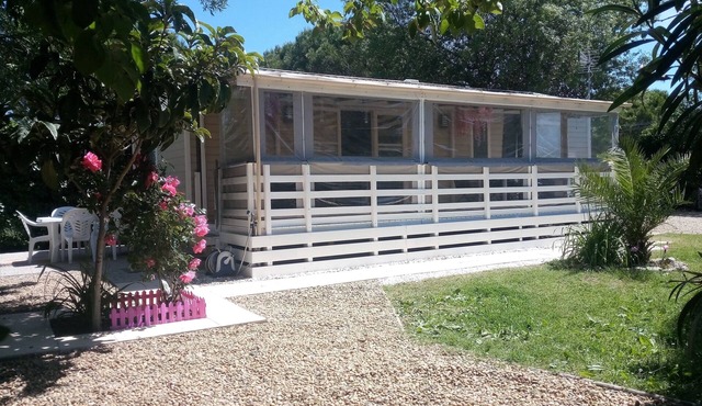 Mobile home 43 m2, 3 Bedrooms, fully equipped, linen included, near beach