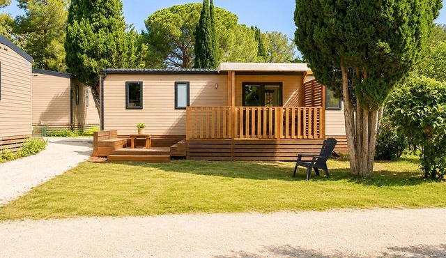 Mobile Home '6 Personnes' with Shared Pool, Wi-Fi and Air Conditioning