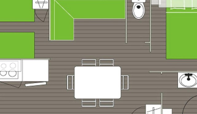 Mobile Home 6 Pers. with Terrace in Villecroze