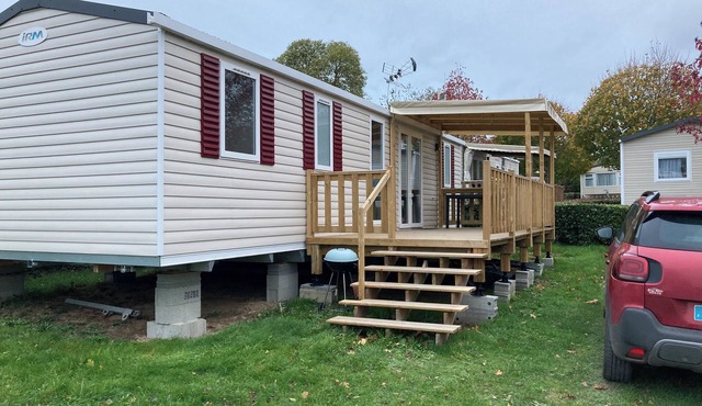 Mobile Home Agréable Situé Dans Camping à 40 mn des Plages du Débarquement