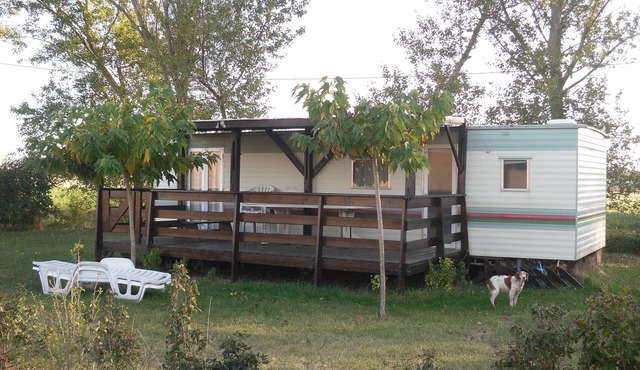 Mobile home at the farm with pool, sleeps 4 to 6, diverse activities