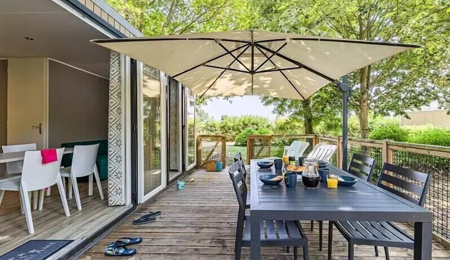 Mobile home ● Aufgedeckte Terrasse