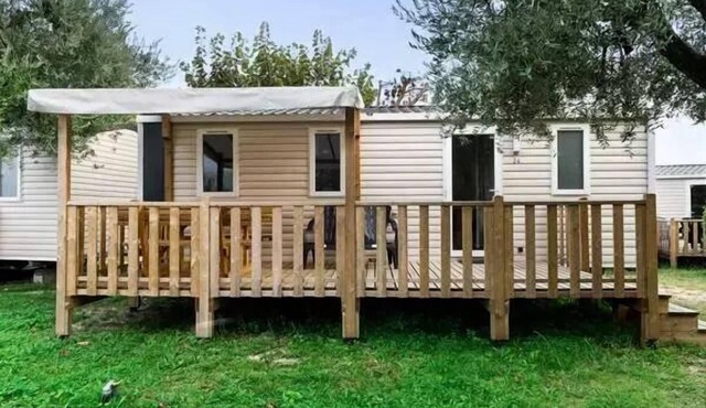 Mobile-home | Comfort | 3 Bedrooms | 6 sleeps | Raised terrace