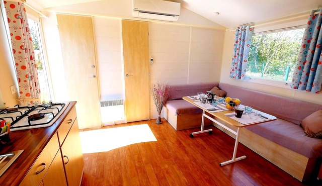 MOBILE HOME Conditioning, Small Price and close any activity! Family Camping