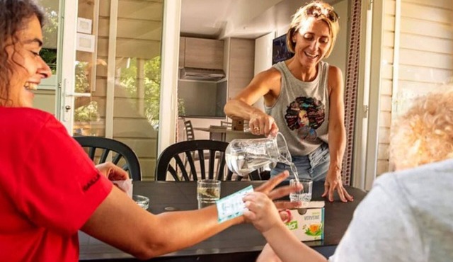 Mobile home for 6 with terrace