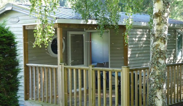Mobile home 4 people, garden furniture, barbecue