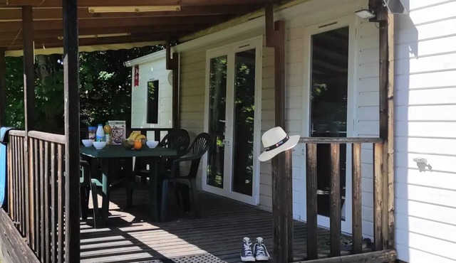 Mobile home 25 m2/2bedroom - Covered terrace TV 5 people
