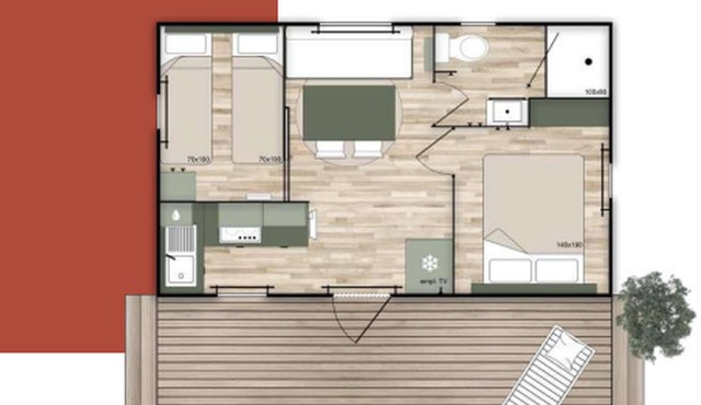 Mobile home, pets welcome - 4 guests