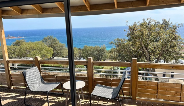 Mobile home sea view 5 minutes from the beach