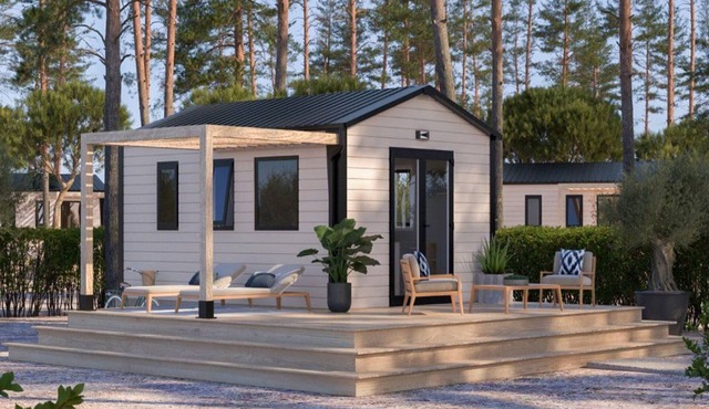 Mobile Home with Terrace for 2 People