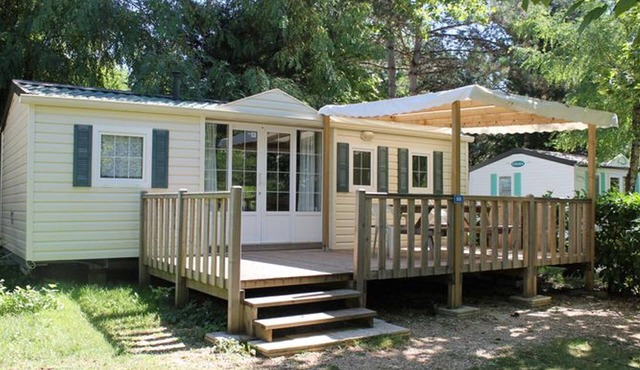 Mobile Home with Terrace in La Cassagne for 6 People