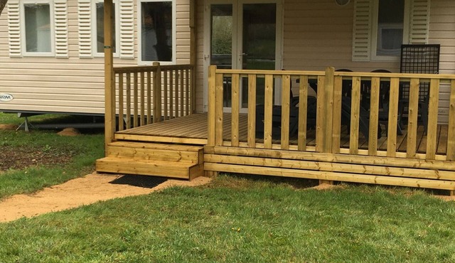 Mobile Home with Terrace in Saint-Boil for 6 People