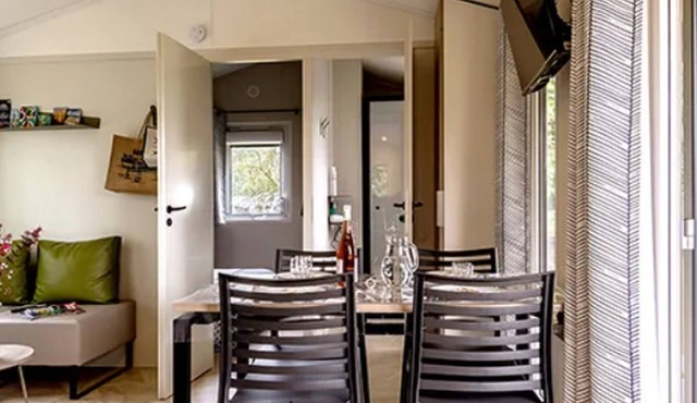 Mobile home with terrace in Pordic for 4 people
