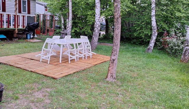 Mobilhome 2 bedrooms 32m2 4 star campsite swimming pool, pond at the gates of the castles