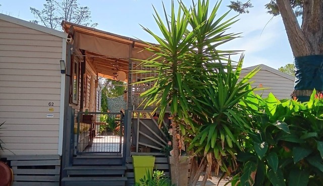 Mobilhome 3 bedrooms, vacation village Siblu 4 ⭐️ by the pond