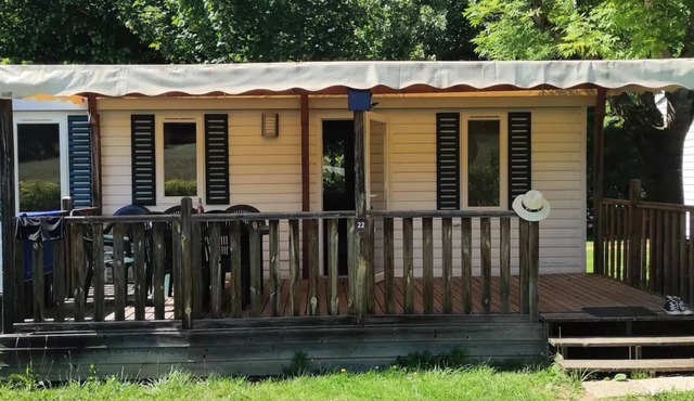 Mobilhome 31 m²/3 bedrooms + TV + air conditioning 6 persons