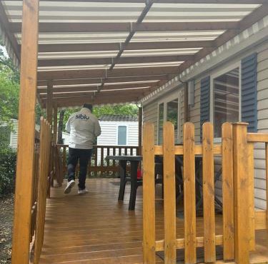 Mobilhome a la deco zen camping sur soulac