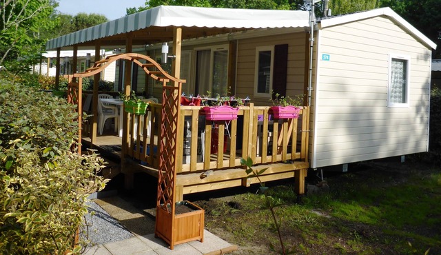 MOBILHOME CLIM - 8 P - CAMPSITE **** GREAT COMFORT - PRIVATE BEACH