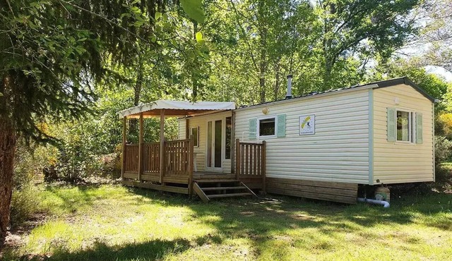 Mobilhome M7 35m2 mit überdachter Terrasse/2 Schlafzimmer 4 Personen