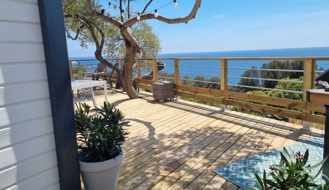 Mobilhome sea view Mediterranean Sea france airco