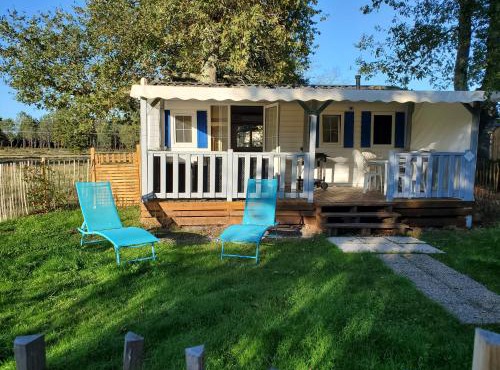 Mobilhome vue sur la lande