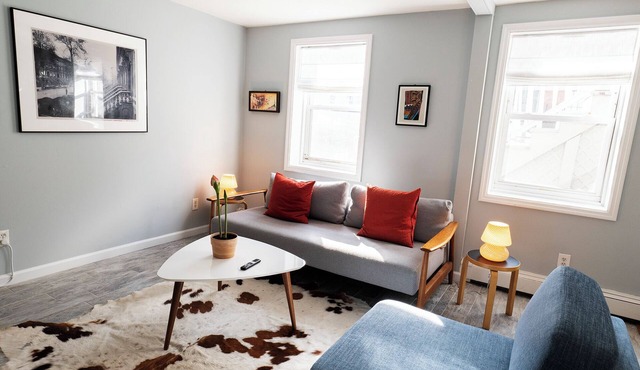 Modern 1-bedroom apartment in downtown Jersey City 1 block from Grove St. Path.