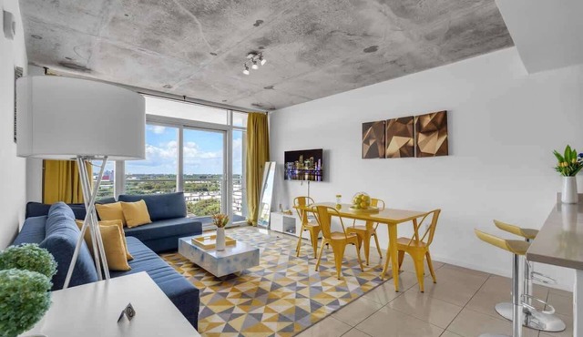 Modern 1 Bedroom Midtown Miami with 1 Free Parking