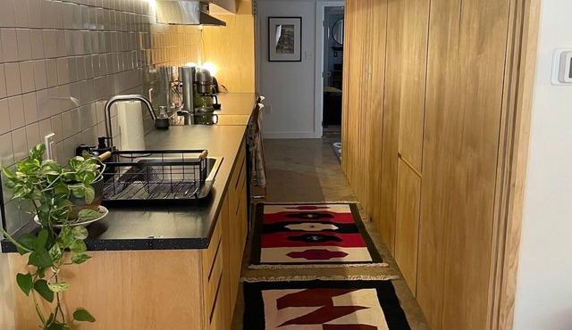 Modern 1BR apartment in historic D.C. row home