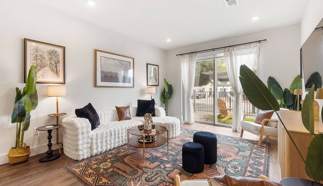 Modern 1BR Retreat w/Pool and Patio Access