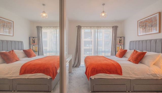 Modern 2 bed, 2 bath flat Colindale, London-direct M1 access