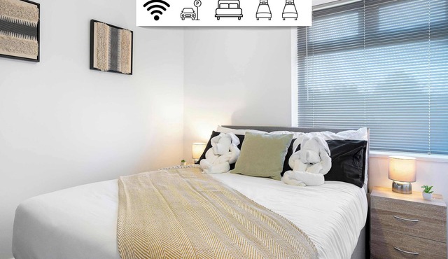 Modern - 2 Bed - Free Parking