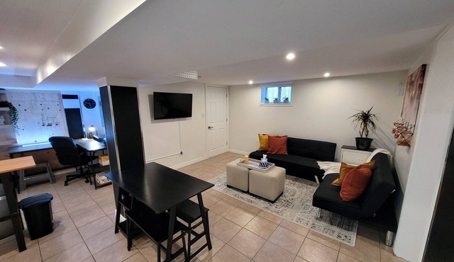 Modern 2 Bedroom private basement suite.