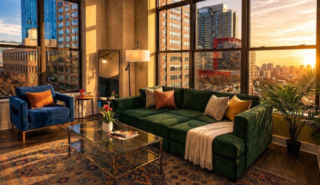 Modern 2BR 2BA Suite Near McCormick Place & Chicago Downtown