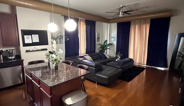Modern 2BR, Private Elevator, Near United Center and Secure Parking