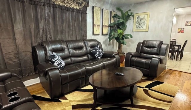 Modern 2BR Retreat | 85” TV Ultra-Comfy king Beds