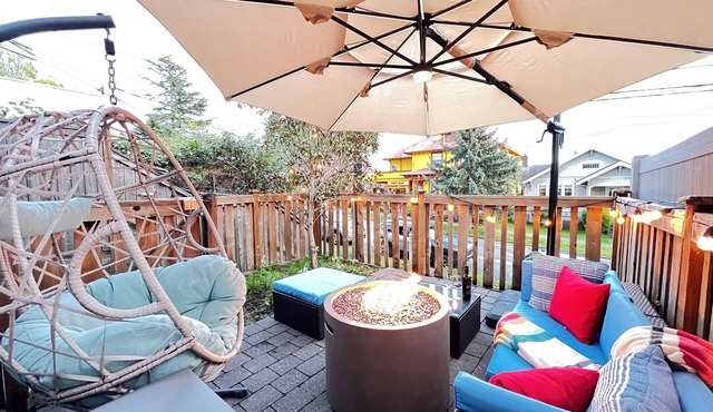 Modern 2BR w Fire Pit & BBQ - Perfect for Families, Travel Nurses & Corp Housing
