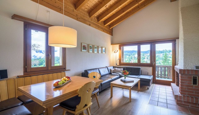 Modern 3.5 - room penthouse apartment in Flims village.