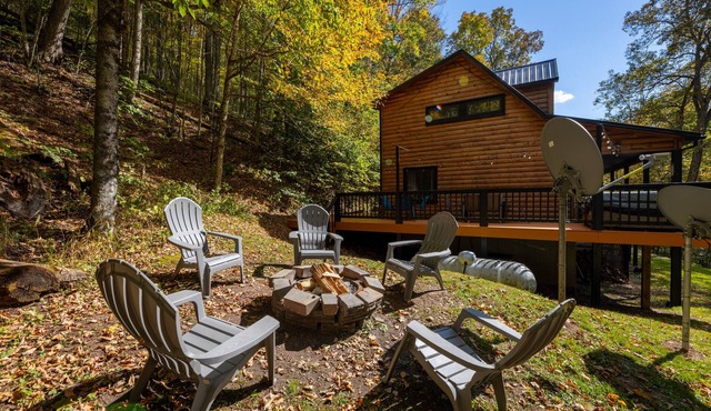 Modern 3 Bedroom Cabin Hot Tub Creek and Views Near Snowshoe