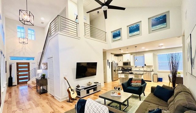 Modern 3 BR home close to downtown w/amazing backyard!