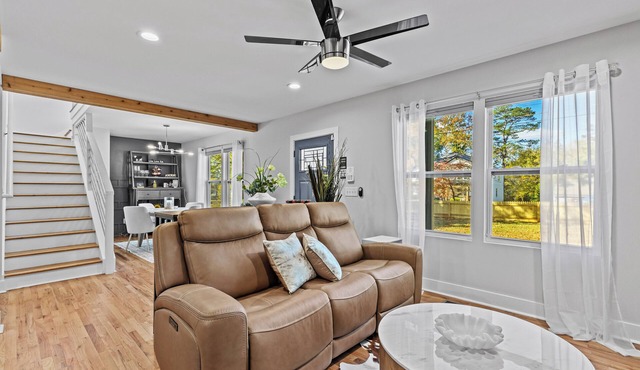 Modern 3-Story Decatur Retreat, BBQ & Fire Pit