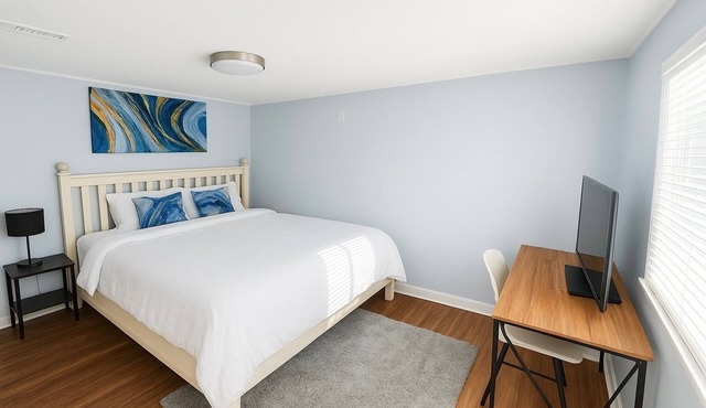 Modern 3BR w/Deck · Minutes from I-65. Fenced Yard