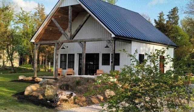 Modern A-Frame + Backyard + Firepit + BBQ