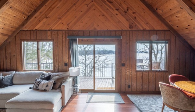 Modern A-Frame Cabin with Amazing Sunrise Lake Views